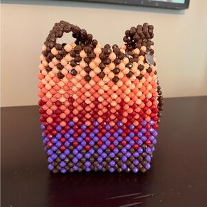 Colorful Beaded Handbag